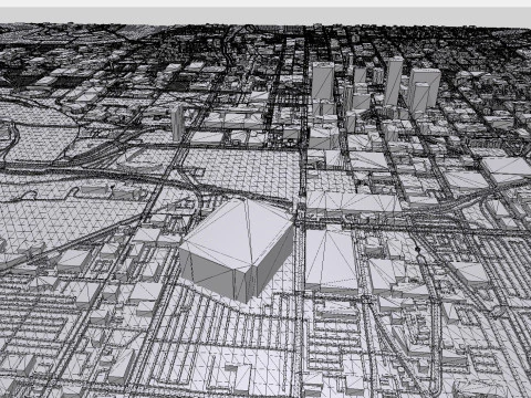 Paesaggio urbano Indianapolis Stati Uniti Modello 3D