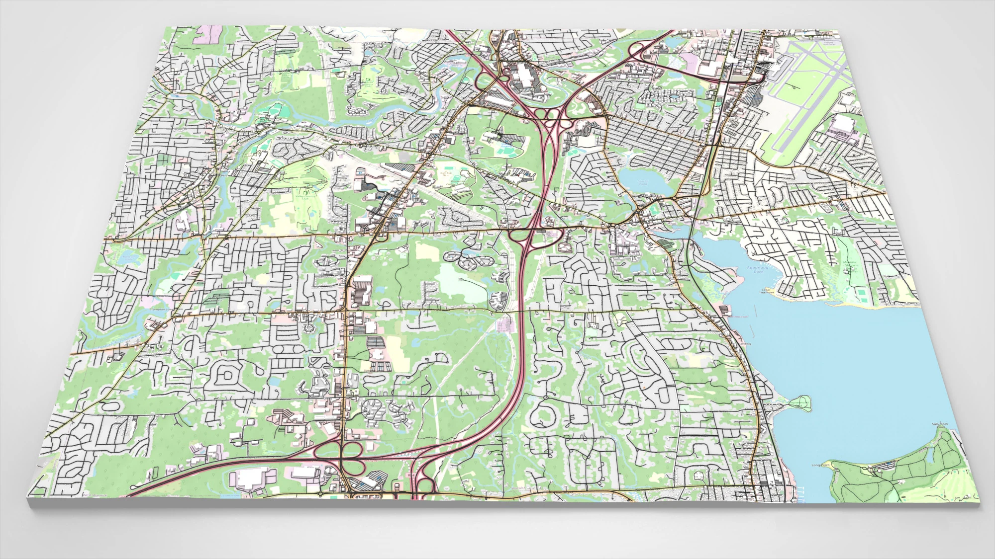 Paesaggio urbano Warwick Inghilterra Modello 3D .c4d .max .obj .3ds .fbx .stl .blend