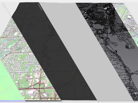 Paesaggio urbano Warwick Inghilterra Modello 3D