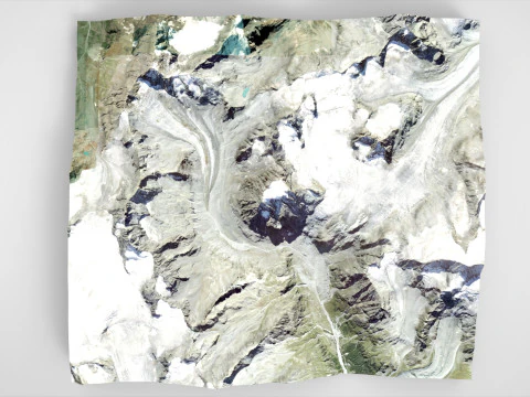 Paisaje de monta&ntilde;a Mont Collon Alpes suizos del Valais Modelo 3D