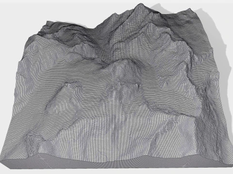 Paisaje de monta&ntilde;a Mont Collon Alpes suizos del Valais Modelo 3D