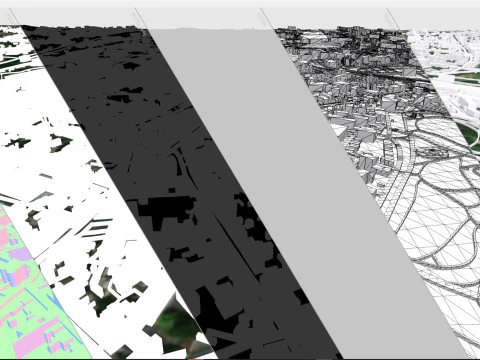 Paesaggio urbano Cambrai Francia Modello 3D