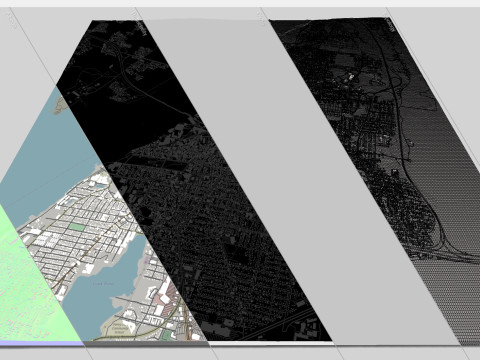 Paesaggio urbano Fall River Massachusetts Stati Uniti Modello 3D