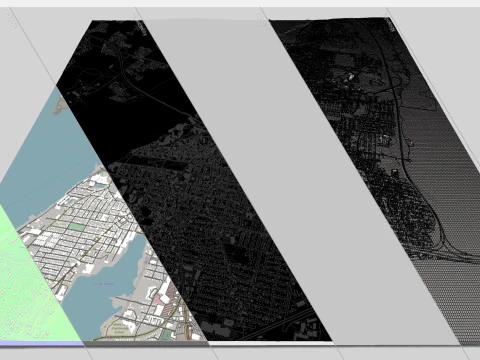 Paesaggio urbano Fall River Massachusetts Stati Uniti Modello 3D