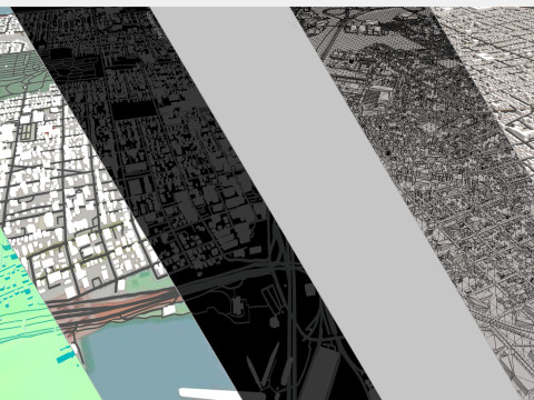 Paesaggio urbano Fall River Massachusetts Stati Uniti Modello 3D