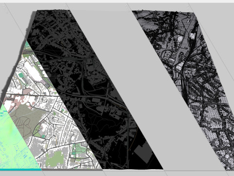 Paesaggio urbano Charleroi Belgio Modello 3D