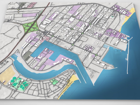 ハムリヤ フリー ゾーン シャルジャ UAE 3Dモデル