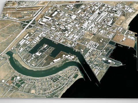 Zona franca di Hamriya Sharjah Emirati Arabi Uniti Modello 3D