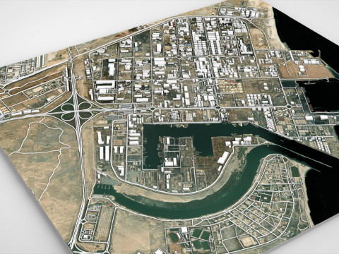 Zona franca di Hamriya Sharjah Emirati Arabi Uniti Modello 3D