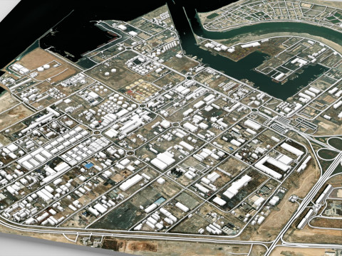 Zona franca di Hamriya Sharjah Emirati Arabi Uniti Modello 3D