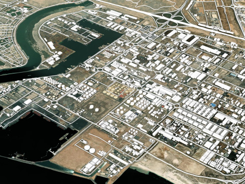 Zona franca di Hamriya Sharjah Emirati Arabi Uniti Modello 3D