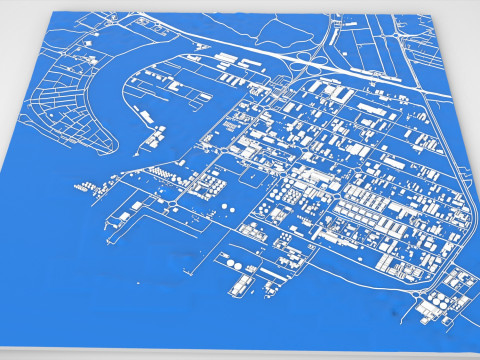 Zona franca di Hamriya Sharjah Emirati Arabi Uniti Modello 3D