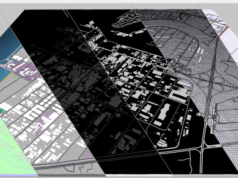 Zona franca di Hamriya Sharjah Emirati Arabi Uniti Modello 3D
