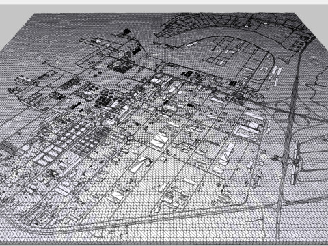 Zona franca di Hamriya Sharjah Emirati Arabi Uniti Modello 3D