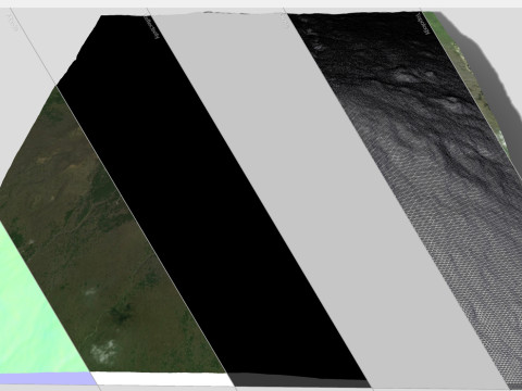 Paesaggio montano Hallasan Corea del Sud Modello 3D