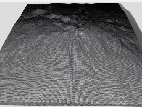 Paesaggio montano Hallasan Corea del Sud Modello 3D