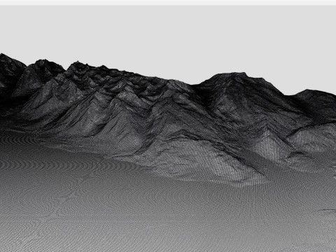 Paesaggio montano Parco nazionale Jackson Lake Grand Teton Modello 3D