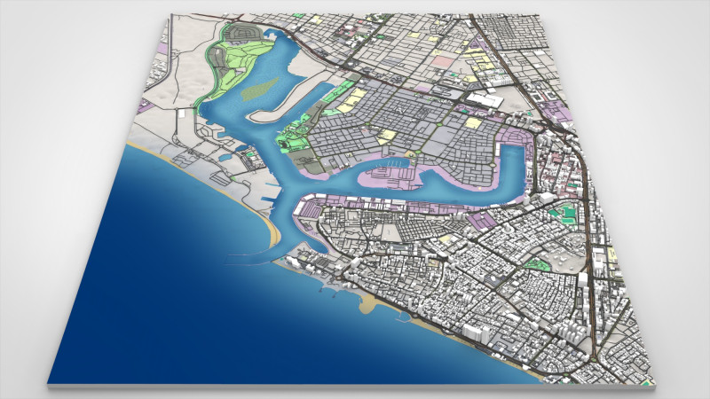 Zona franca di Ajman Emirati Arabi Uniti Modello 3D .c4d .max .obj .3ds .fbx .stl .blend 
