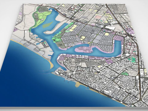 Zona Franca de Ajman Emirados &Aacute;rabes Unidos Modelo 3D