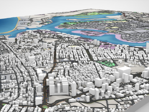 Zona franca di Ajman Emirati Arabi Uniti Modello 3D