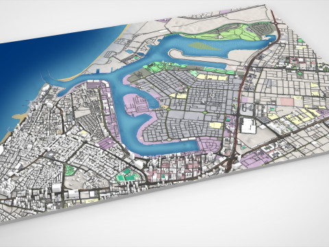 Zona franca di Ajman Emirati Arabi Uniti Modello 3D