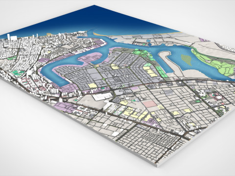 Zona franca di Ajman Emirati Arabi Uniti Modello 3D
