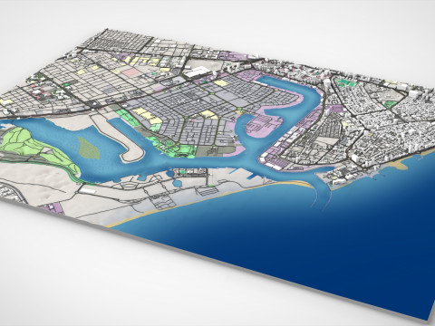 Zona franca di Ajman Emirati Arabi Uniti Modello 3D