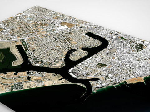 Zona franca di Ajman Emirati Arabi Uniti Modello 3D