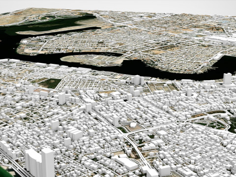Zona franca di Ajman Emirati Arabi Uniti Modello 3D