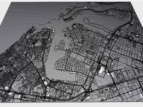 Zona franca di Ajman Emirati Arabi Uniti Modello 3D