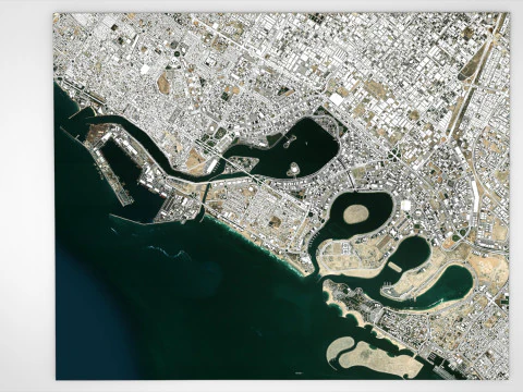 Cityscape Dubai Sharjah UAE 3D Model