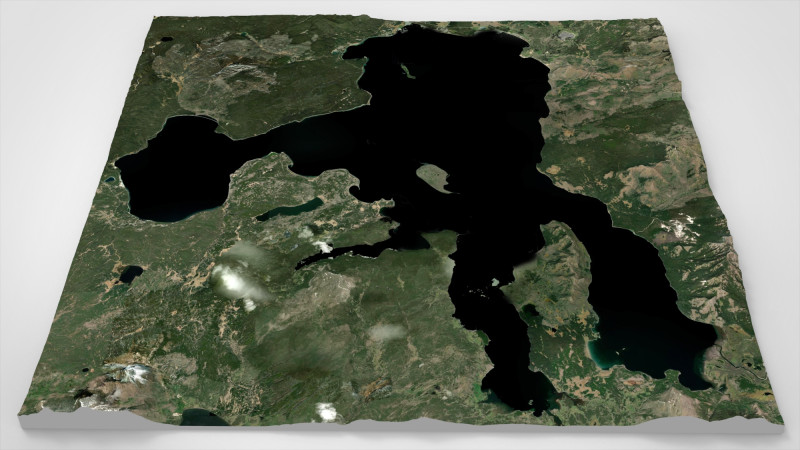 옐로스톤 호수 와이오밍 미국 3D 모델 .c4d .max .obj .3ds .fbx .stl .blend 