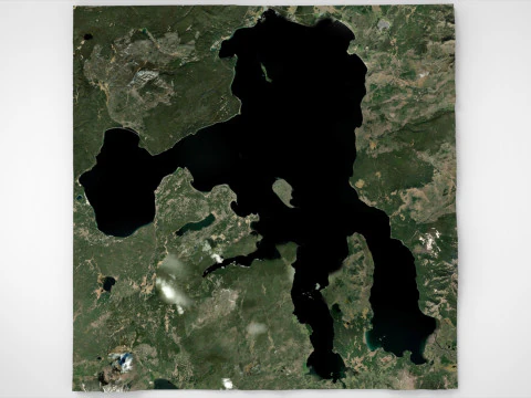 Yellowstone Lake Wyoming USA 3D Model