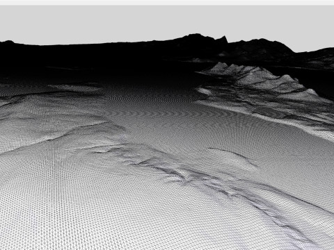 옐로스톤 호수 와이오밍 미국 3D 모델