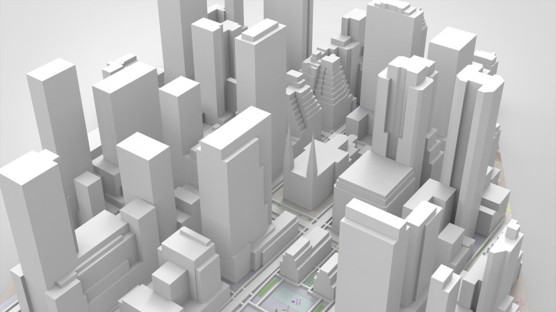 La Catedral de San Patricio, la iglesia católica de Nueva York, EE.UU. Modelo 3D .c4d .max .obj .3ds .fbx .stl .blend 