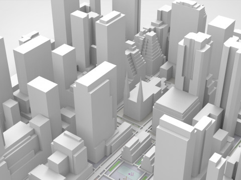 St Patricks Cathedral Katholieke kerk New York USA 3D Model