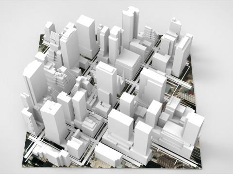 La Catedral de San Patricio, la iglesia católica de Nueva York, EE.UU. Modelo 3D