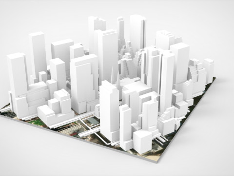 La Catedral de San Patricio, la iglesia católica de Nueva York, EE.UU. Modelo 3D