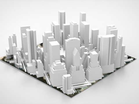 La Catedral de San Patricio, la iglesia católica de Nueva York, EE.UU. Modelo 3D