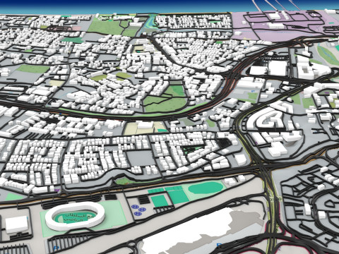 Cityscape Muscat Oman 3D Model