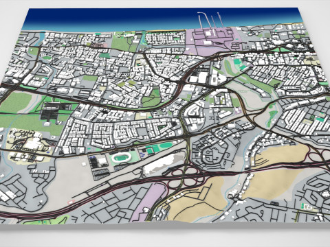 Cityscape Muscat Oman 3D Model