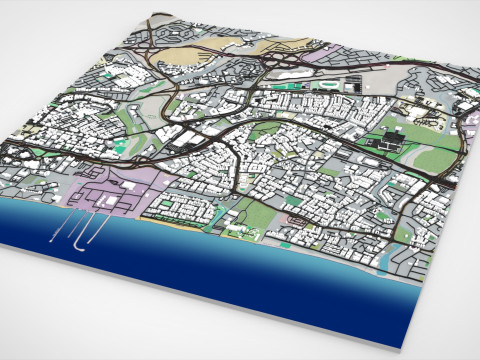 Cityscape Muscat Oman 3D Model