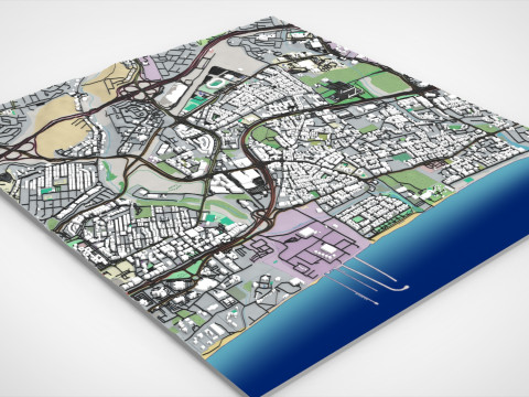 Cityscape Muscat Oman 3D Model