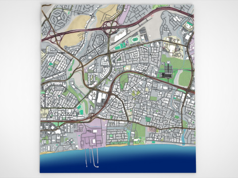 Cityscape Muscat Oman 3D Model