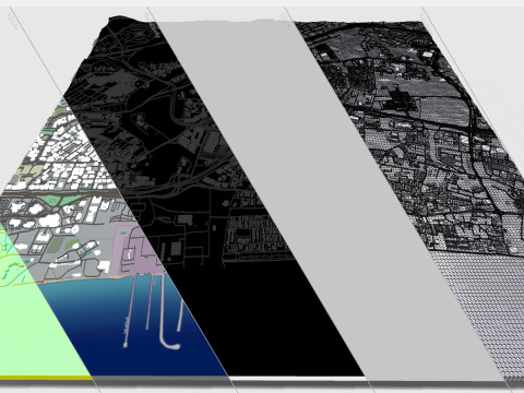 Cityscape Muscat Oman 3D Model