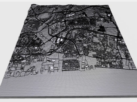 सिटीस्केप मस्कट ओमान 3D मॉडल