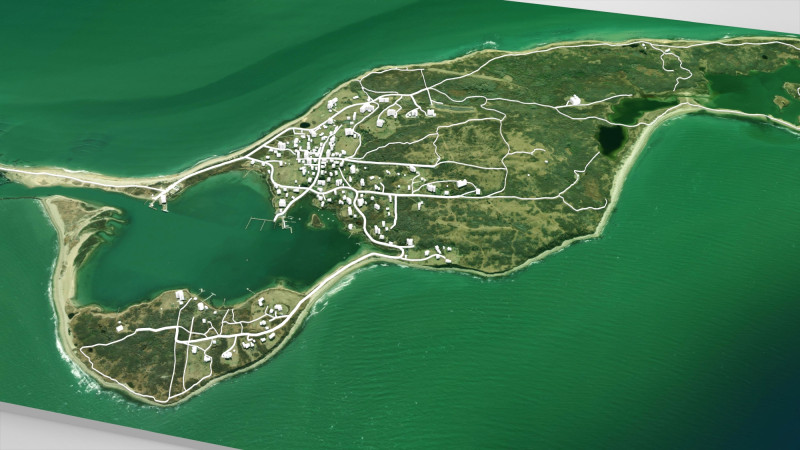 Cuttyhunk Island, Massachusetts, USA 3D Modell .c4d .max .obj .3ds .fbx .stl .blend 