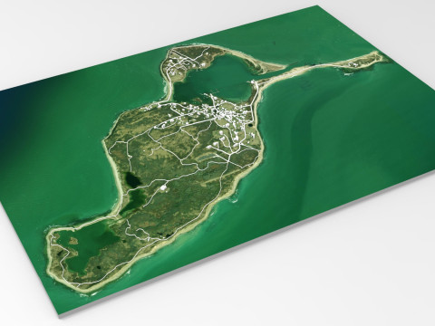 Cuttyhunk Island, Massachusetts, USA 3D Modell