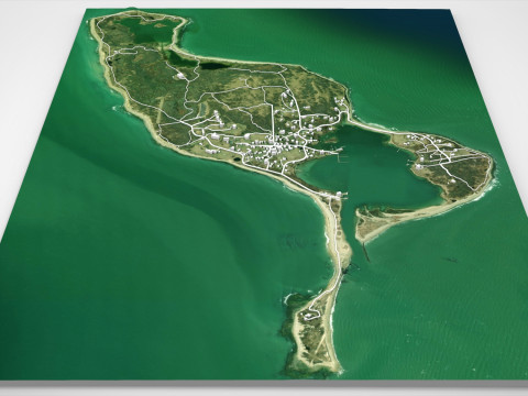 Cuttyhunk Island, Massachusetts, USA 3D Modell