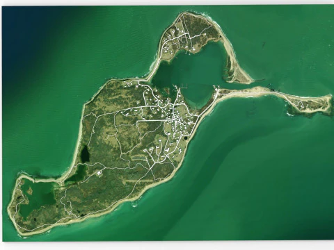 Isola Cuttyhunk Massachusetts USA Modello 3D
